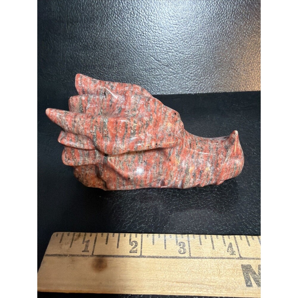Red Jasper Dragon Skull 4.5 In